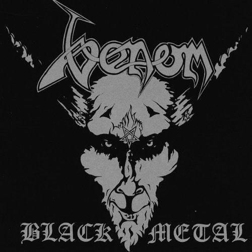 the album cover for Venom - Black Metal
