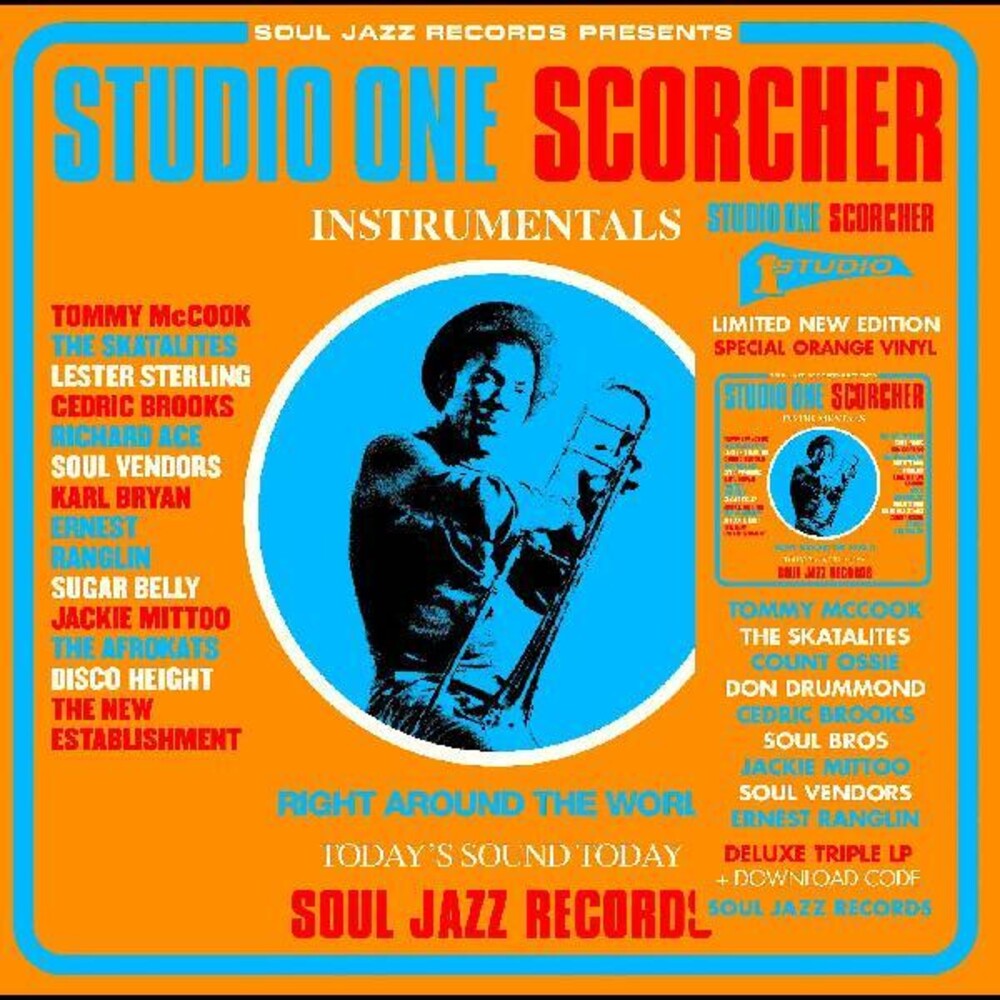 the album cover for Soul Jazz Records Presents - Studio One Scorcher [Clear Vinyl] (Org) [Download Included]