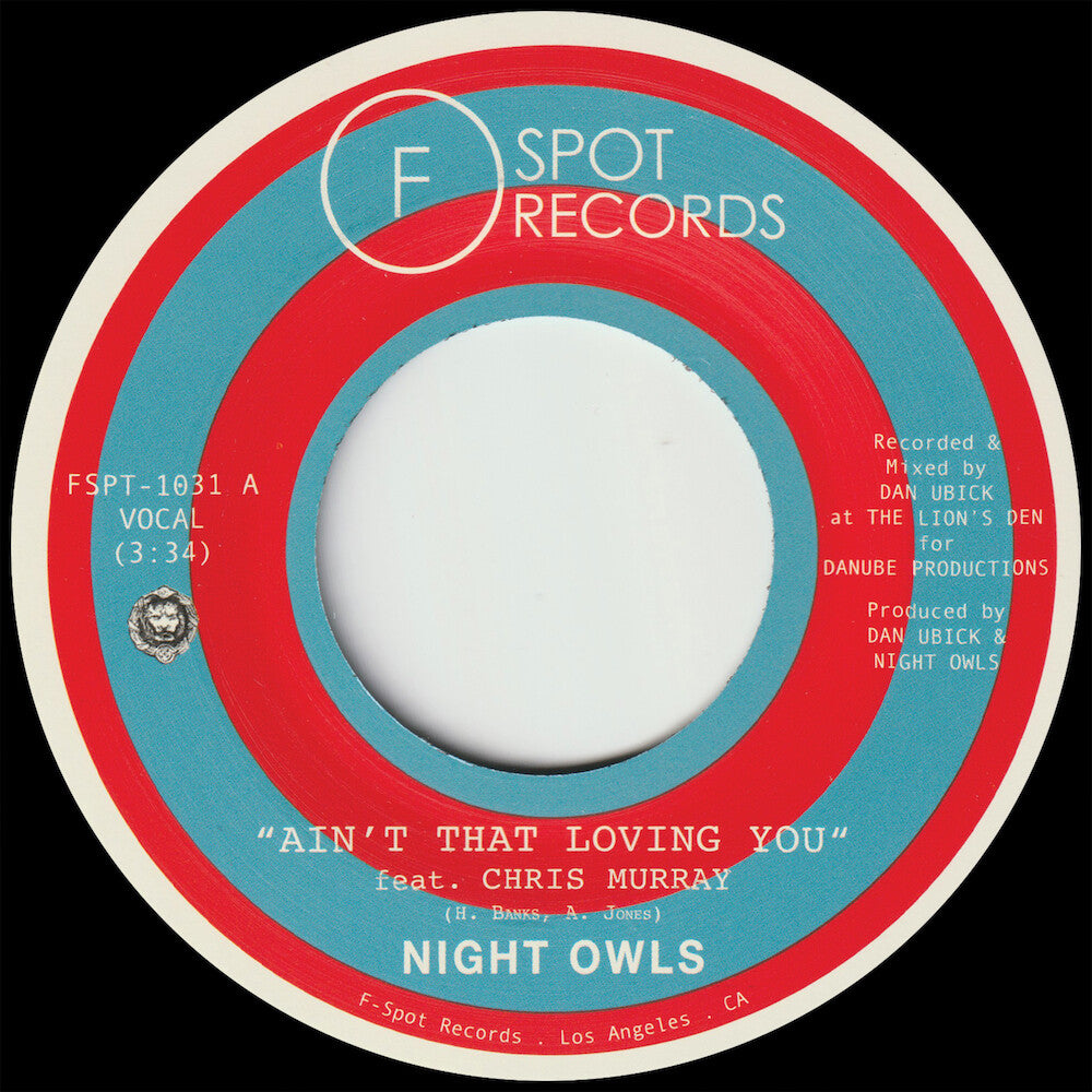 the album cover for Night Owls - Ain't That Loving You B/W Are You Lonely For Me