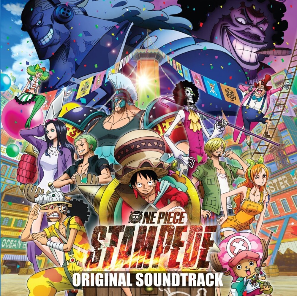 the album cover for Kohei Tanaka  (Colv) (Purp) - One Piece Stampede - O.S.T. [Colored Vinyl] (Purp)