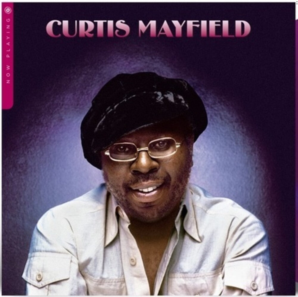 the album cover for Curtis Mayfield - Now Playing [SYEOR 24 Exclusive Grape LP]