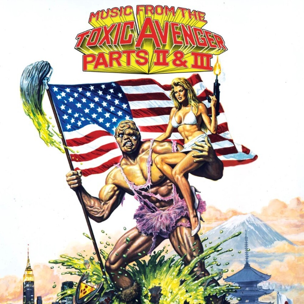 the album cover for Chris Demarco  (Colv) (Grn) (Ltd) (Wb) - Toxic Avenger Double Bill - O.S.T. [Colored Vinyl] (Grn)