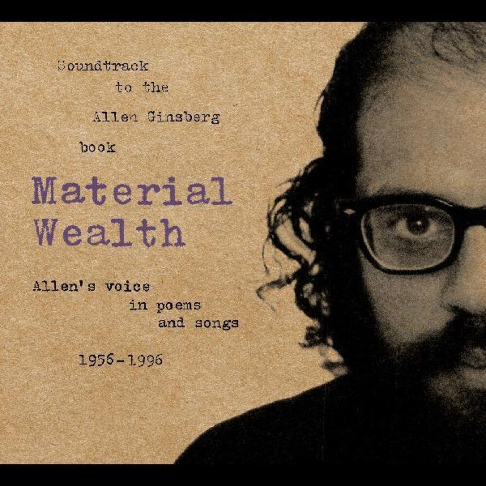the album cover for Allen Ginsberg - Material Wealth [With Booklet]