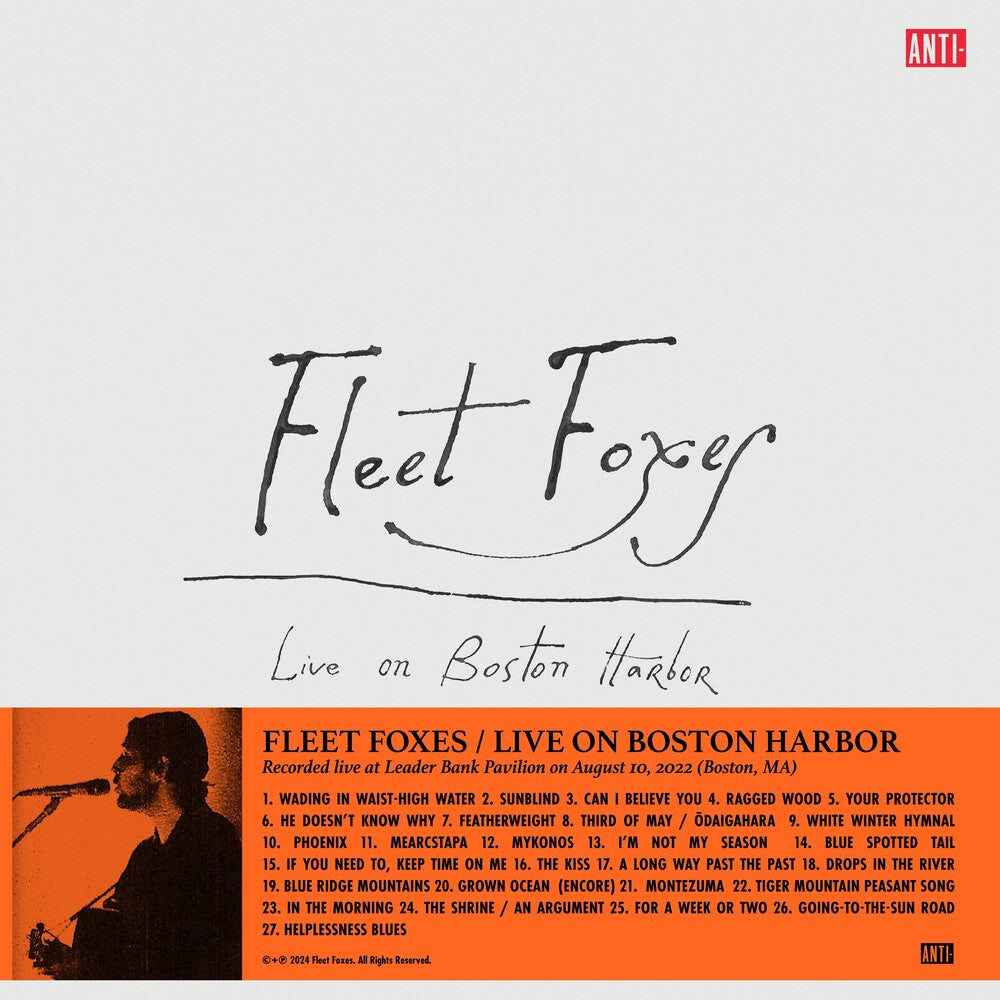 the album cover for Fleet Foxes - Live On Boston Harbor (Rsd) [Record Store Day] 