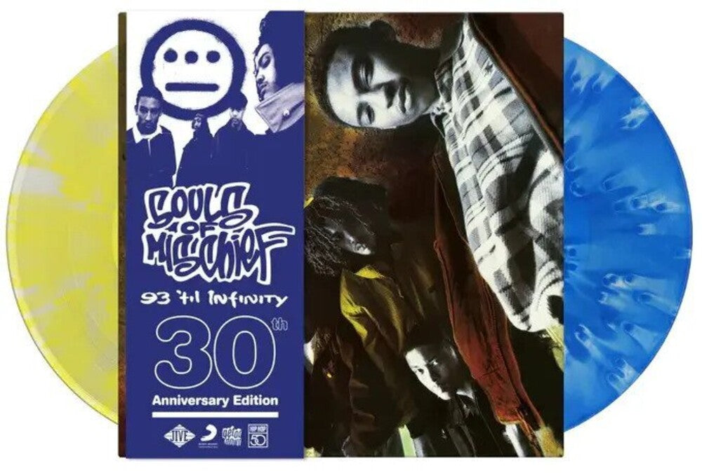 the album cover for Souls Of Mischief - 93 'til Infinity (Blue) [Colored Vinyl] (Gate) (Ylw) (Aniv)