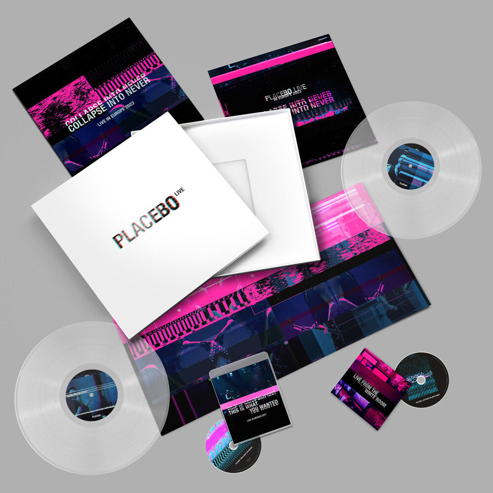 the album cover for Placebo - Placebo Live (Box) [Clear Vinyl] [Limited Edition]