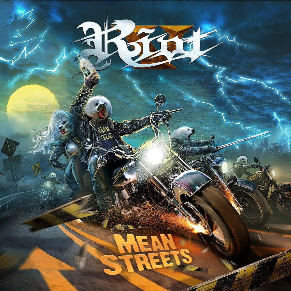 the album cover for Riot V - Mean Streets