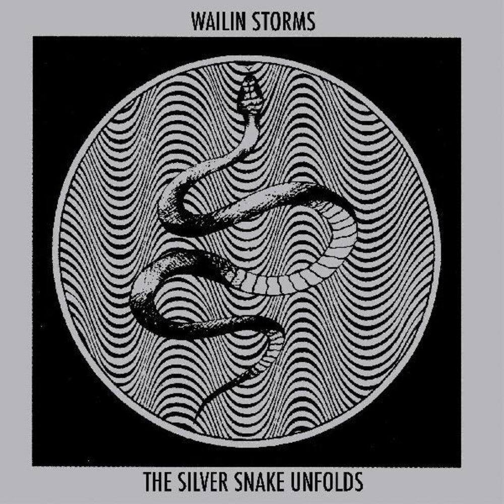 the album cover for Wailin Storms - Silver Snake Unfolds (Blue) [Clear Vinyl]
