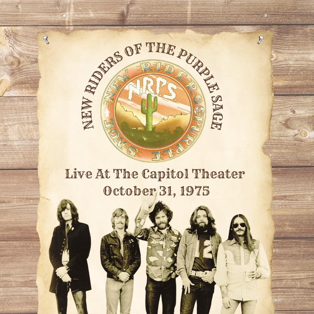 the album cover for New Riders Of The Purple Sage - Live At The Capitol Theater [Clear Vinyl] (Uk)