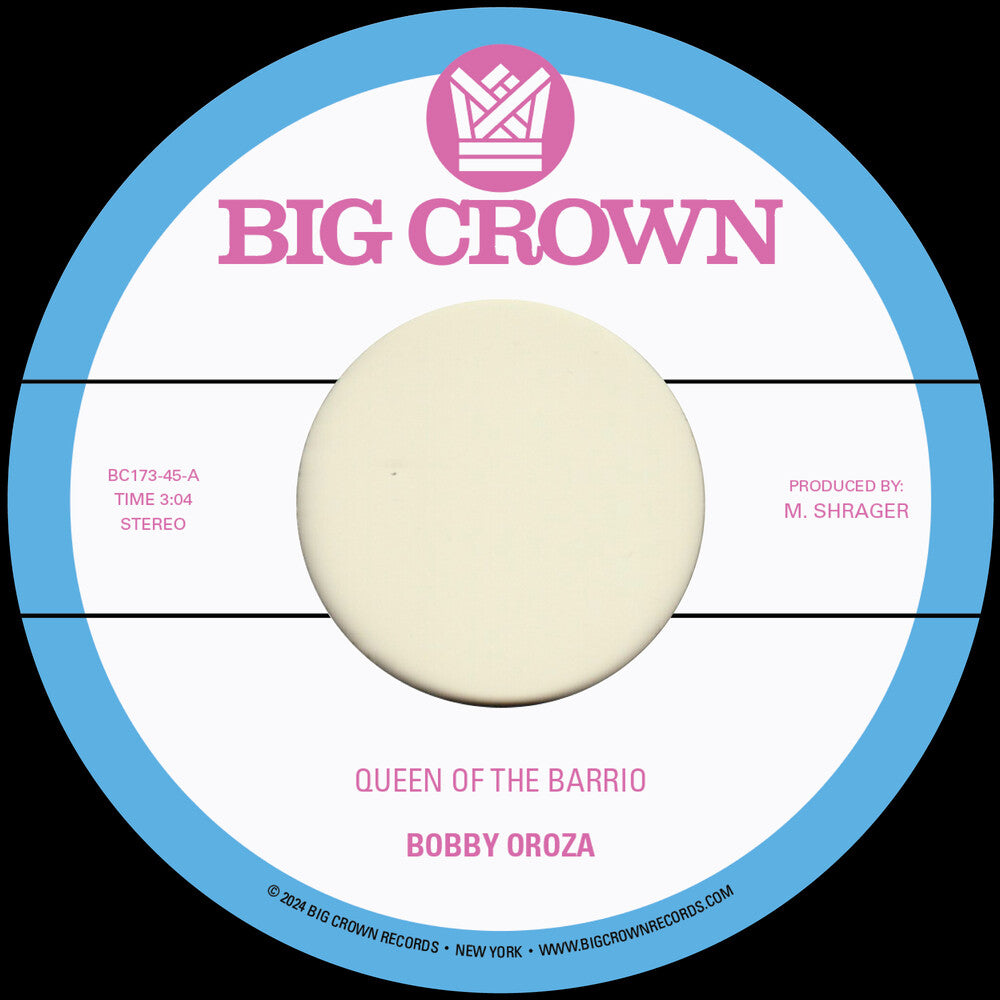 the album cover for Bobby Oroza - Queen Of The Barrio B/W Goddess
