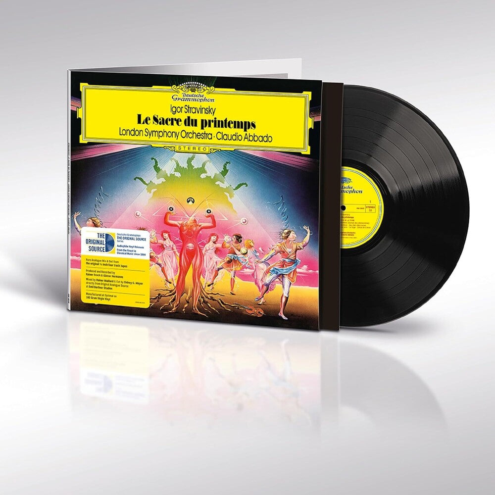 the album cover for Stravinsky / Claudio Abbado  / London Symphony Orch - Le Sacre du printemps