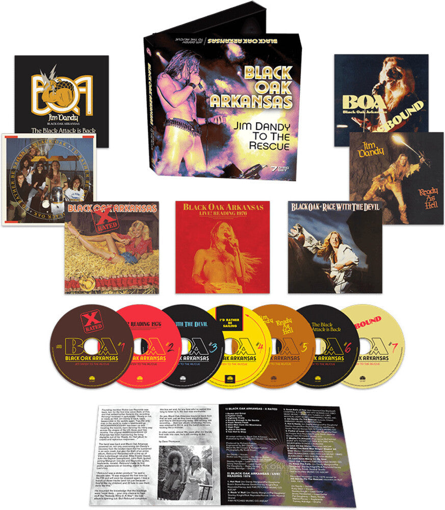 the album cover for Black Oak Arkansas - Jim Dandy To The Rescue (Box) [With Booklet]