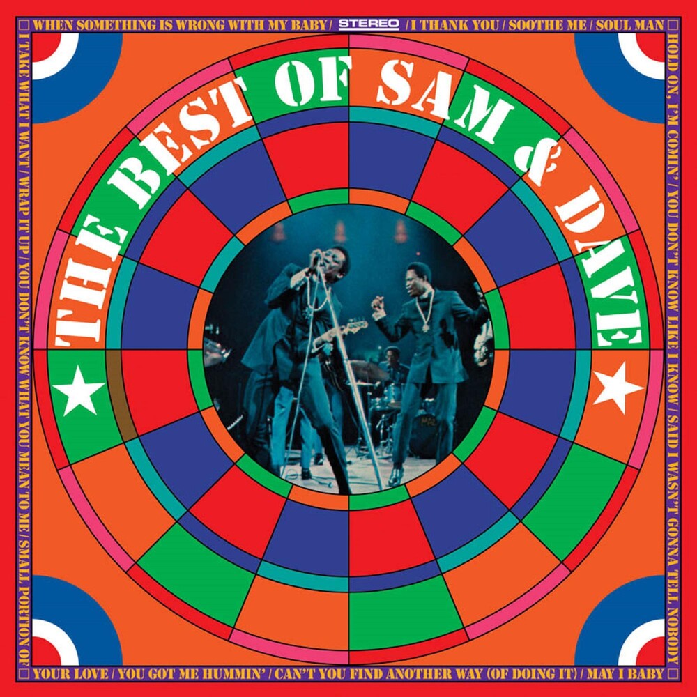 the album cover for Sam & Dave - Best Of Sam & Dave (Audp) [Clear Vinyl] [180 Gram] (Red)