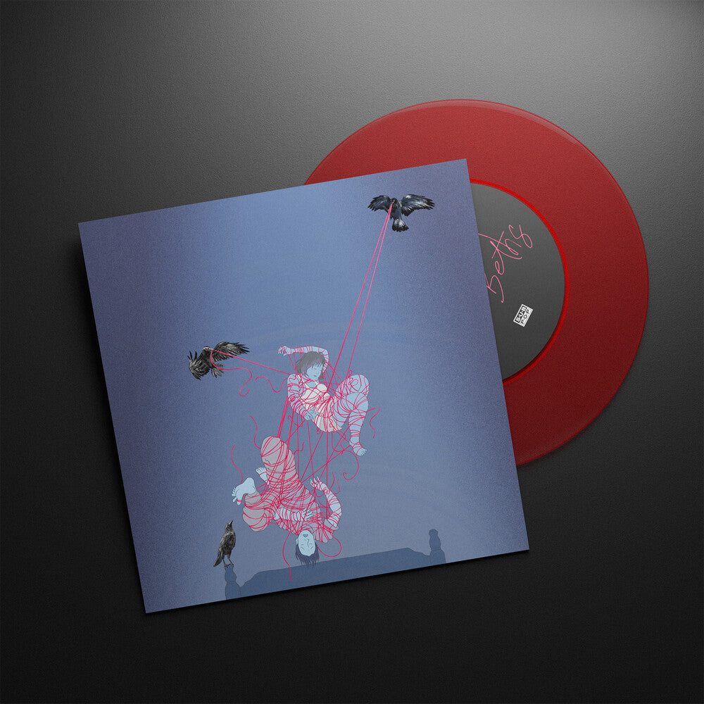 the album cover for The Beths - Brand New Colony/We Looked Like Giants - Red (Red)