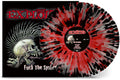 the album cover for The Exploited - Fuck The System - Clear W Red & Black Splatter
