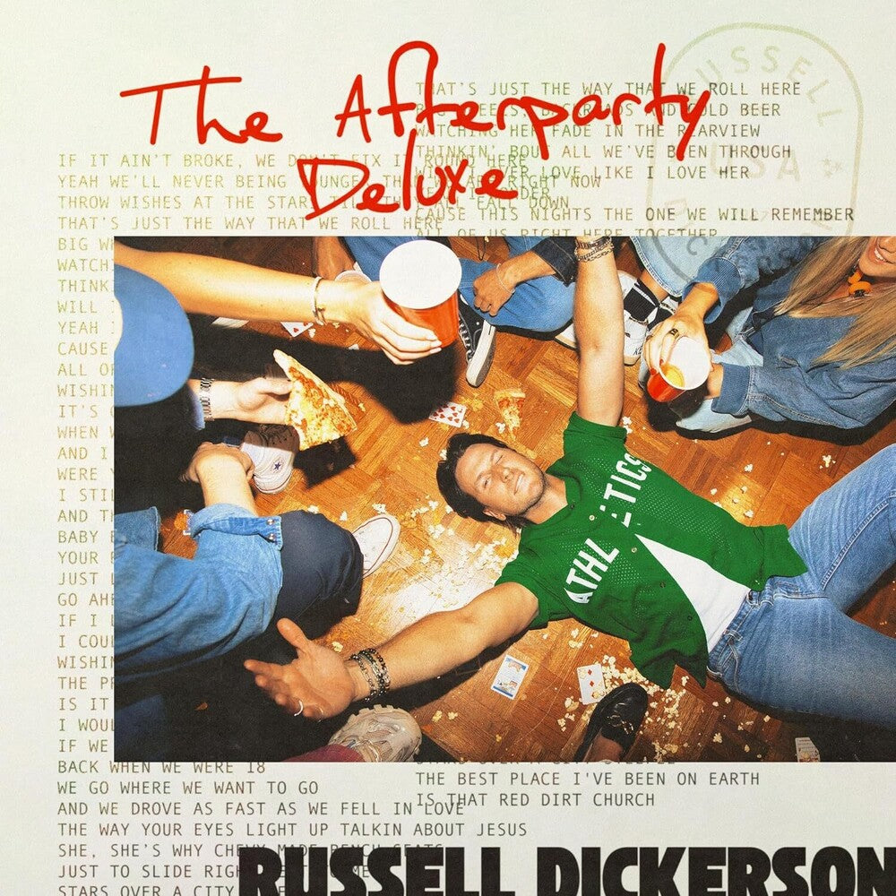 the album cover for Russell Dickerson - Afterparty [Clear Vinyl] (Gate) (Red)