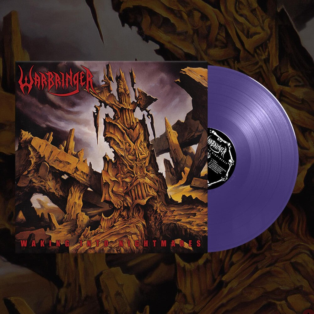 the album cover for Warbringer - Waking Into Nightmares [Colored Vinyl] (Purp)
