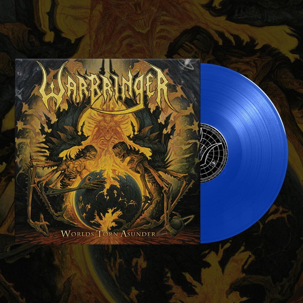 the album cover for Warbringer - Worlds Torn Asunder (Blue) [Colored Vinyl]