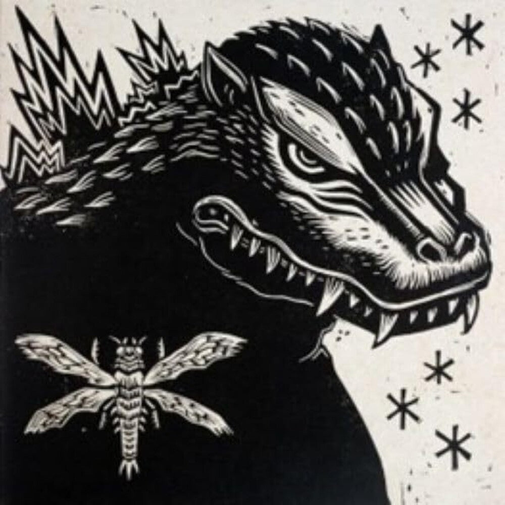 the album cover for Michiru Oshima  (Uk) - Godzilla Vs Megagurius - O.S.T. (Uk)