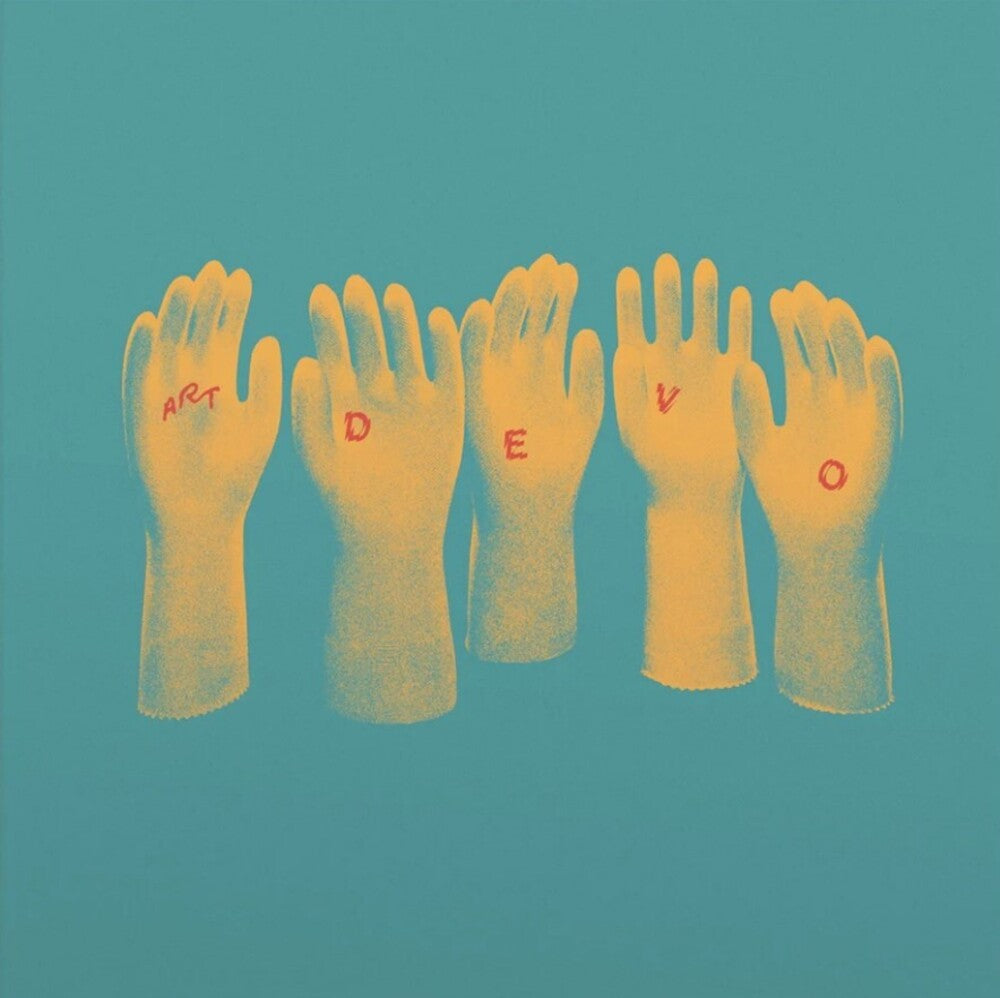 the album cover for Devo - Art Devo (Blue) [Colored Vinyl] [Limited Edition] (Post) (Red) (Ylw)