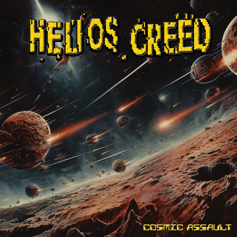 the album cover for Helios Creed - Cosmic Assault - Red [Colored Vinyl] (Red) [Reissue]