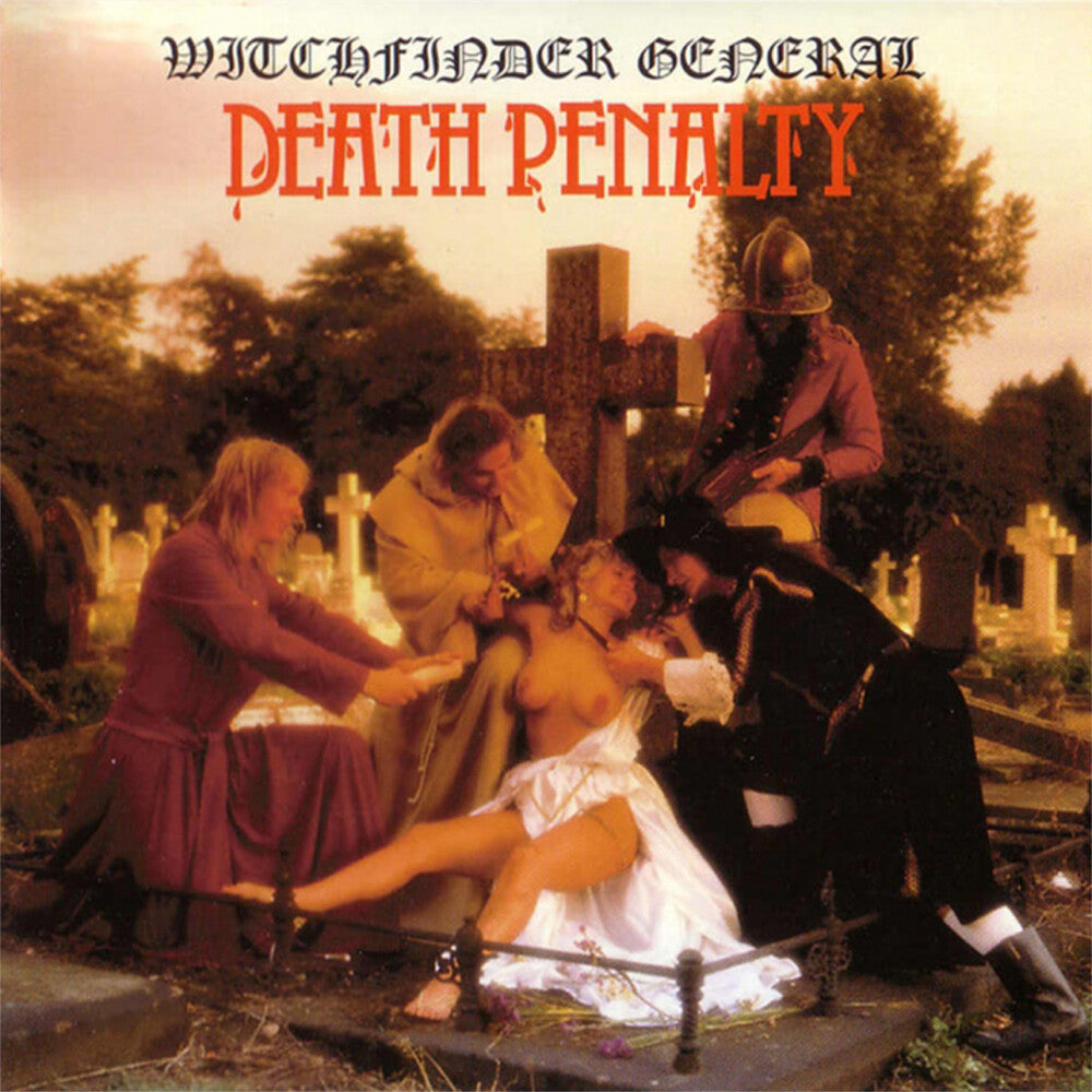 the album cover for Witchfinder General - Death Penalty [Colored Vinyl] (Gate) [180 Gram] (Red) [Record Store Day] 
