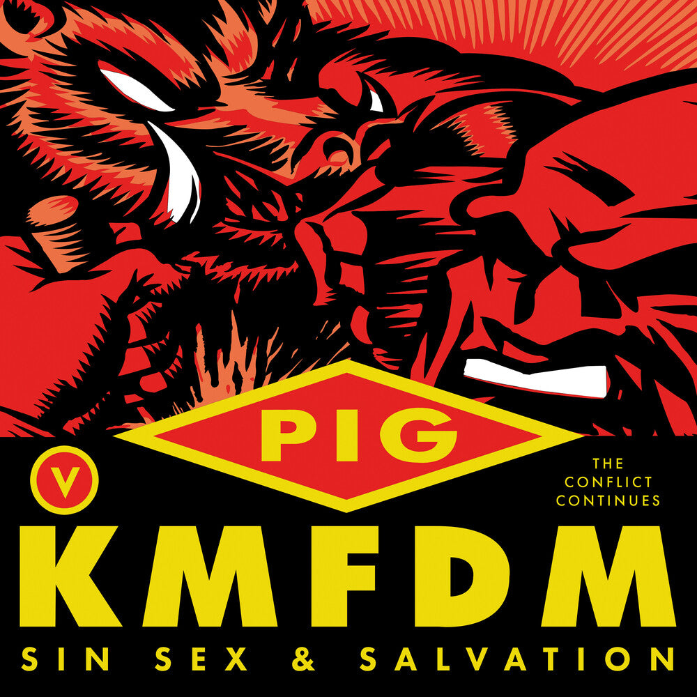the album cover for Pig & Kmfdm - Sin Sex & Salvation [Deluxe]