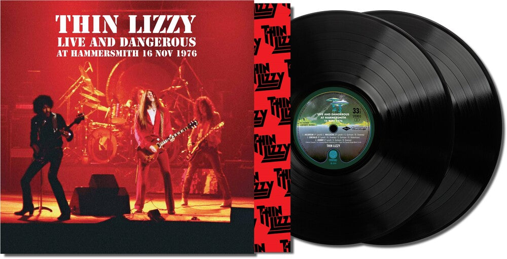 the album cover for Thin Lizzy - Live At Hammersmith 16/11/1976 [Record Store Day] 