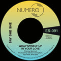 the album cover for Say She She & Jim Spencer - Wrap Myself Up In Your Love (Blk)