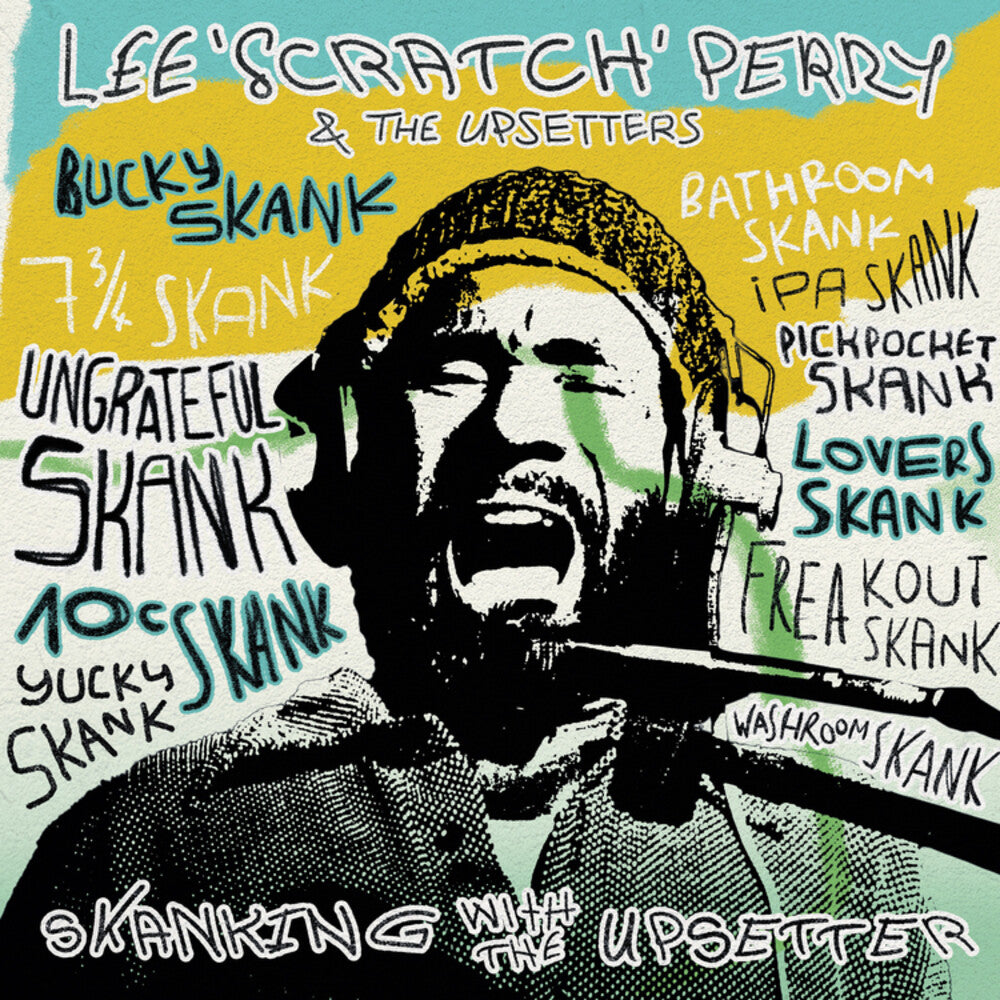 the album cover for Lee Perry  Scratch & The Upsetters - Skanking W The Upsetter [Clear Vinyl] [Record Store Day] (Ylw) 