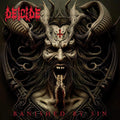 the album cover for Deicide - Banished By Sin [Indie Exclusive Opaque Gold LP]