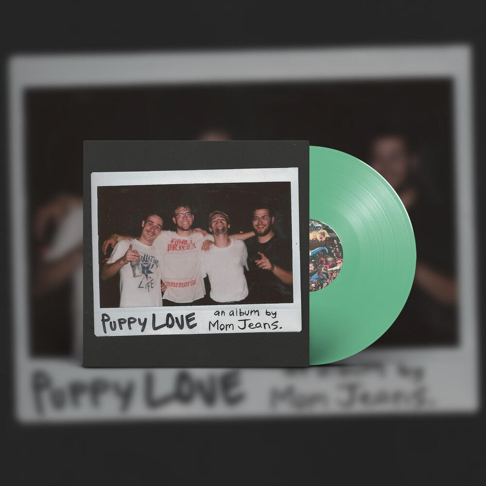 the album cover for Mom Jeans. - Puppy Love [Colored Vinyl] (Grn)