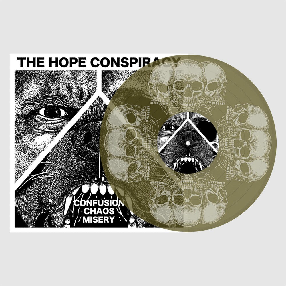 the album cover for Hope Conspiracy - Confusion / Chaos / Misery [Colored Vinyl] (Grn) [Limited Edition]