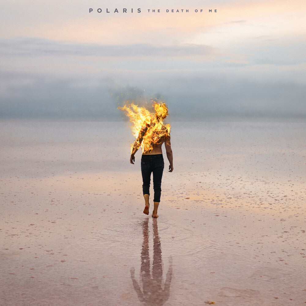 the album cover for Polaris - Death Of Me - Clear Black Blue Splatter (Blk)