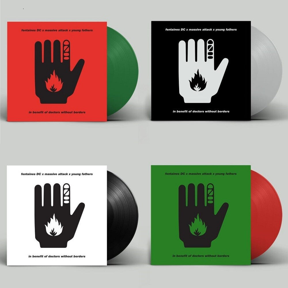 the album cover for Fontaines Dc / Massive Attack / Young Fathers - Ceasefire