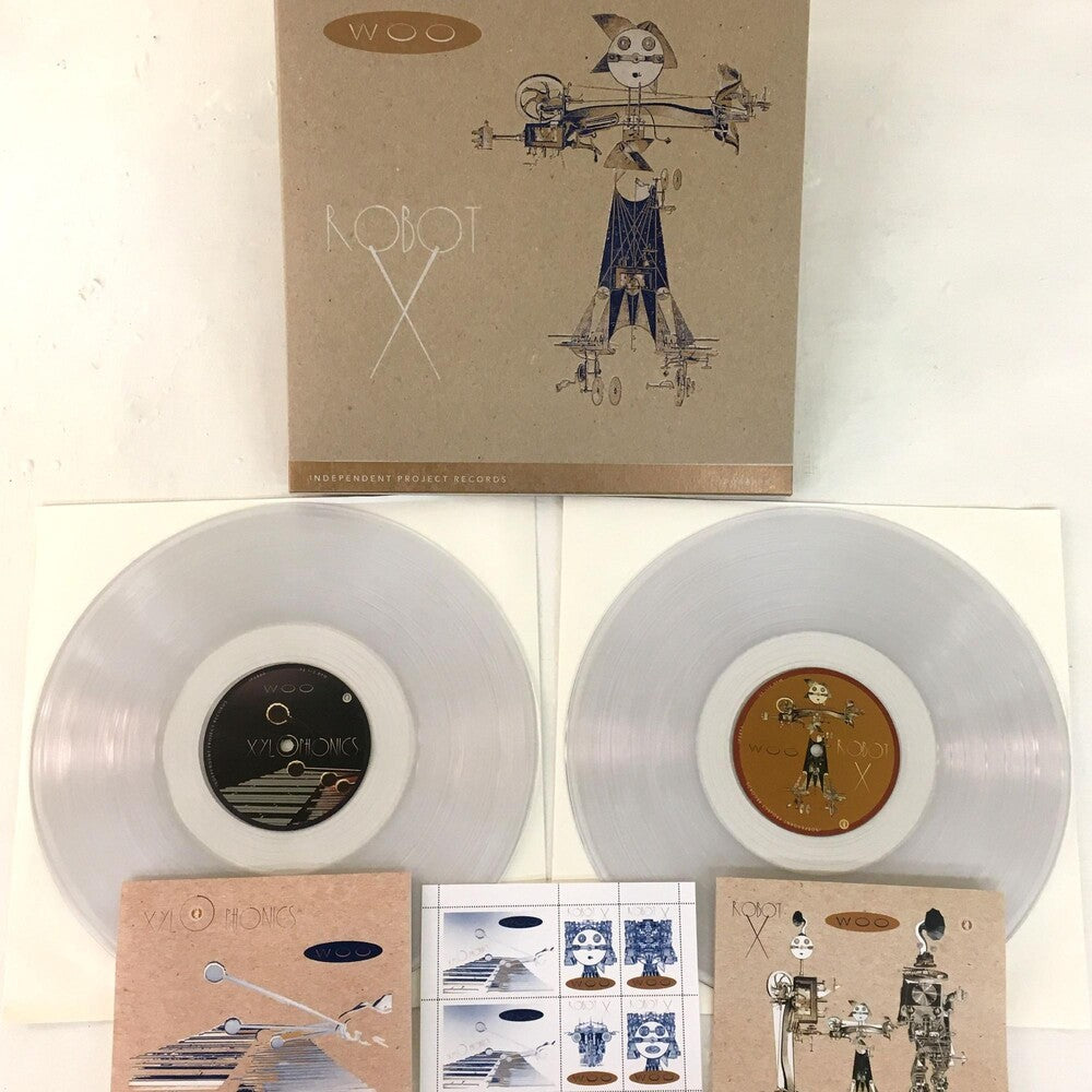 the album cover for Woo - Xylophonics + Robot X