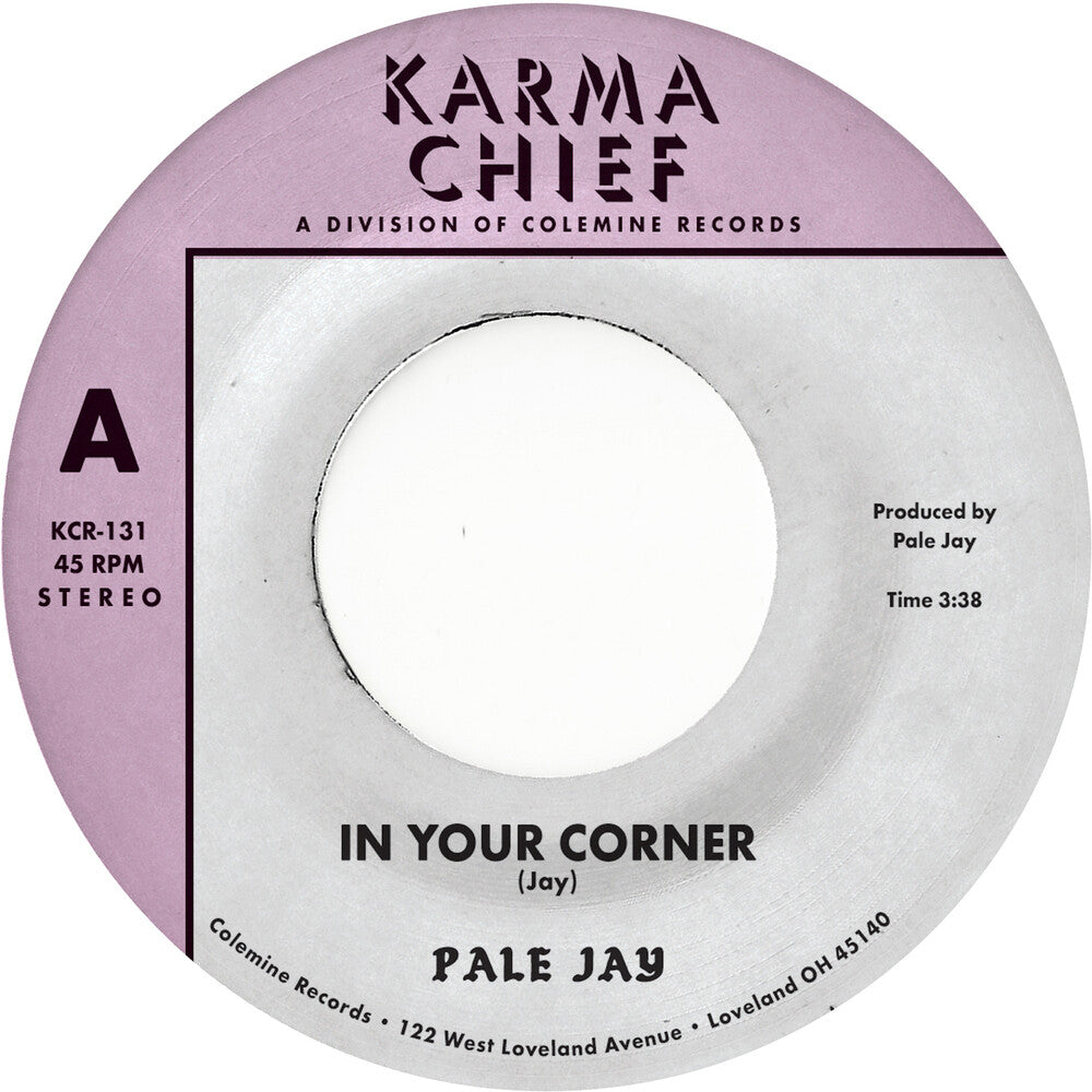 the album cover for Pale Jay - In Your Corner B/W Bewilderment - Natural W/Black