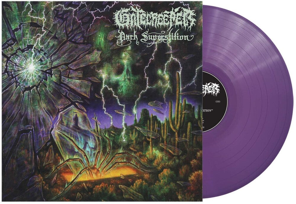 the album cover for Gatecreeper - Dark Superstition - Purple [Colored Vinyl] (Purp)