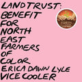the album cover for Erica Lyle  Dawn / Vice Cooler - Land Trust: Benefit For Nefoc [Colored Vinyl] (Pnk) (Uk)