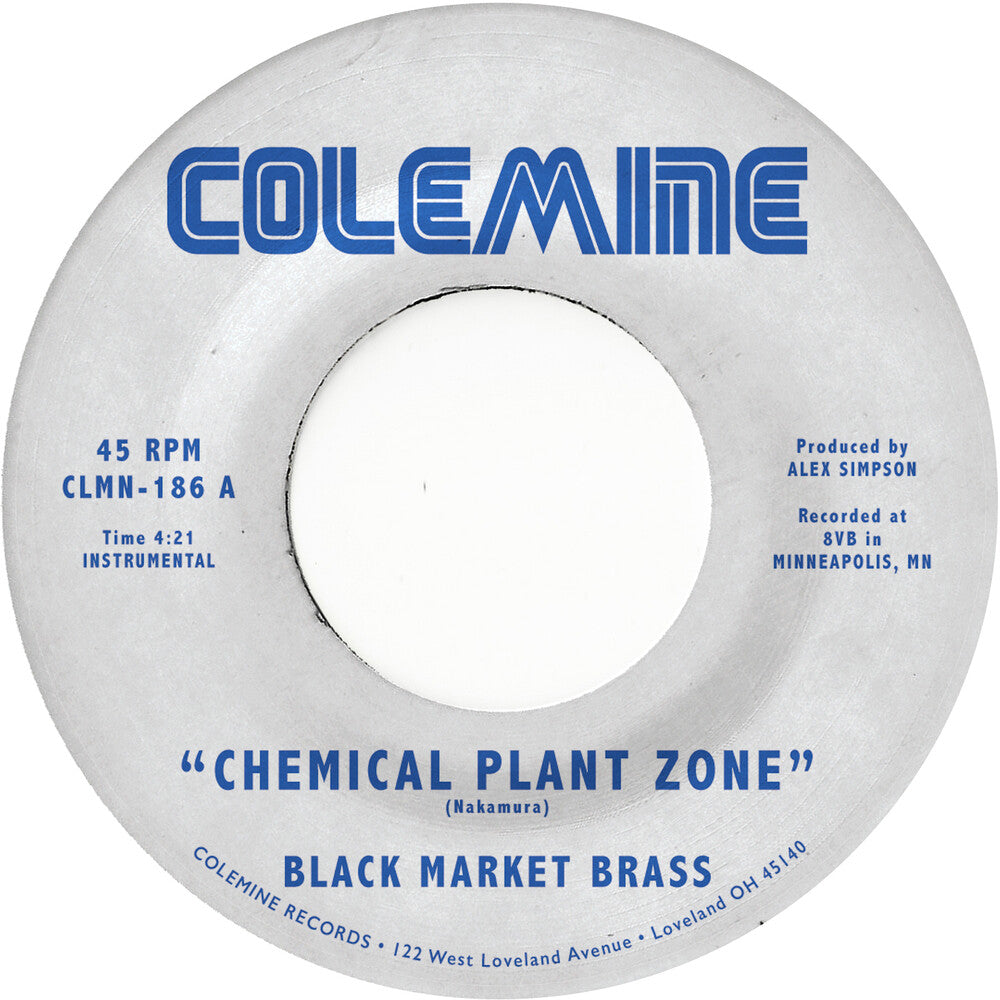 the album cover for Black Market Brass - Chemical Plant Zone [Colored Vinyl] (Red) (Can)