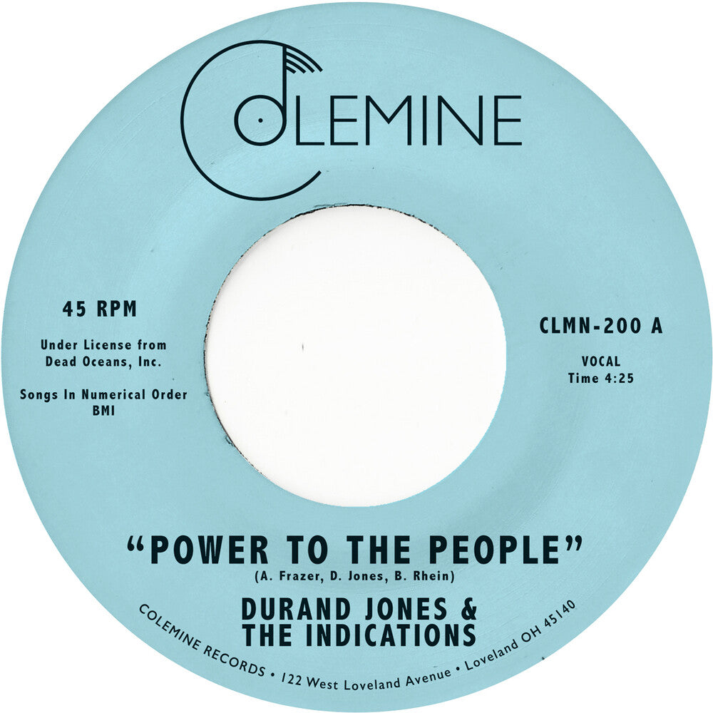 the album cover for Durand Jones & The Indications - Power To The People (Can)