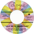 the album cover for Aaron Frazer - Help Me To Understand / Look Up (Blue) [Colored Vinyl]