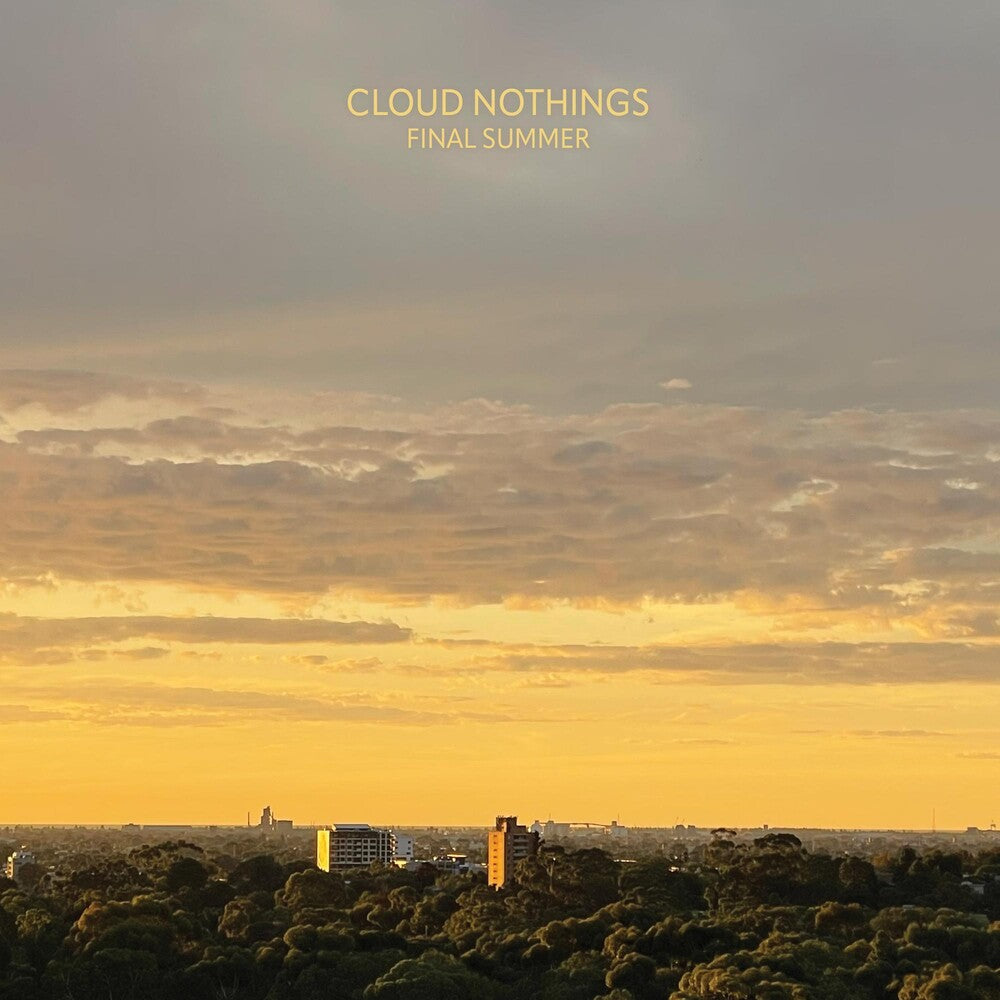 the album cover for Cloud Nothings - Final Summer [Clear with Orange and Grey Splatter LP]