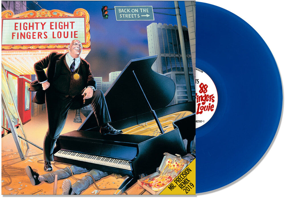 the album cover for 88 Fingers Louie - Back On The Streets (Remixed & Remastered) (Blue)