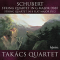 the album cover for Takacs Quartet - Schubert: String Quartets D112 & 887