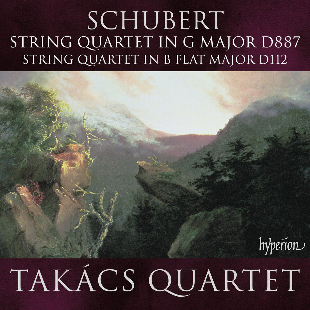 the album cover for Takacs Quartet - Schubert: String Quartets D112 & 887