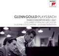 the album cover for Bach JS / Glenn Gould - Plays Bach: Piano Concertos Nos 1-5