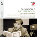 the album cover for Glenn Gould - Plays Beethoven: The 5 Piano Concertos