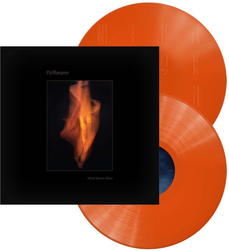 the album cover for Pallbearer - Mind Burns Alive - Orange Crush [Colored Vinyl] (Org)