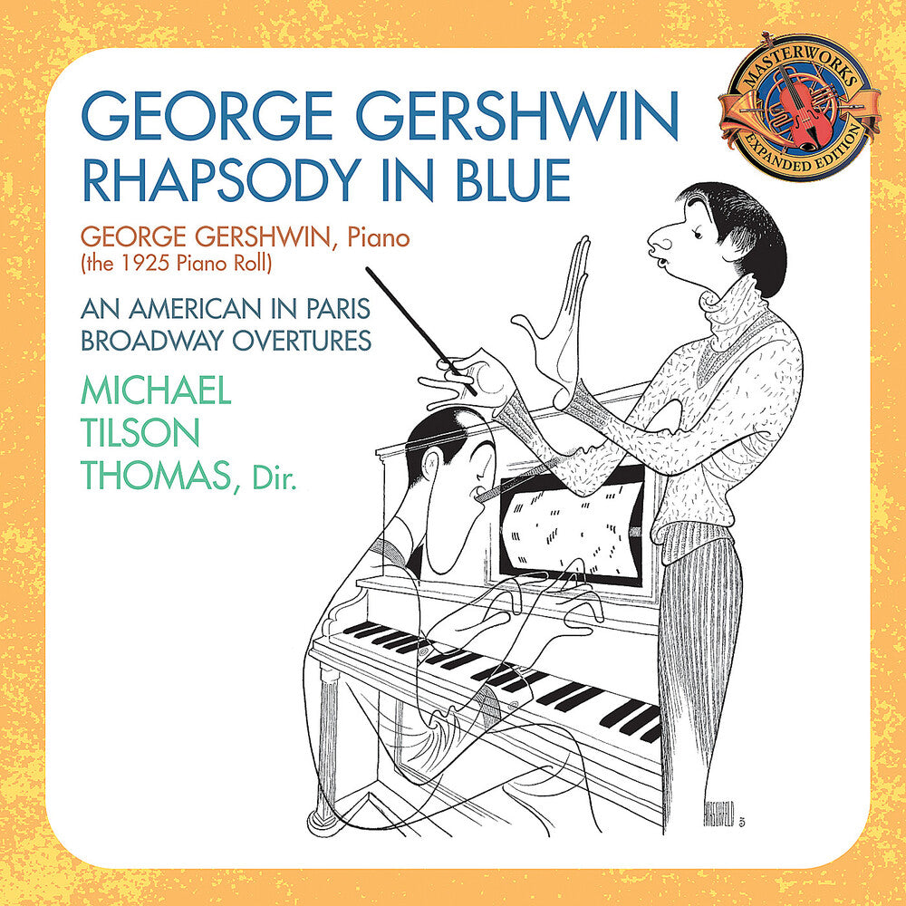 the album cover for Los Angeles Philharmonic Orchestra - Rhapsody In Blue / Second Rhapsody For Orchestra